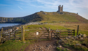 Dunstanburgh Castle on the Northumberland Coast Path