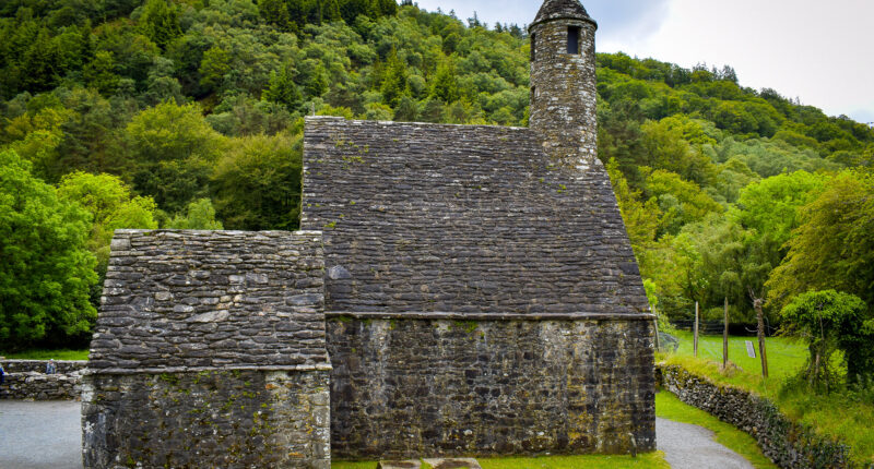 Glendalough monastic settlement founded in the 6th century by St Kevin