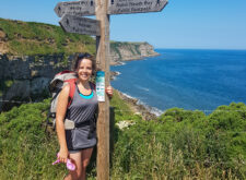 Hiker on the Cleveland Way