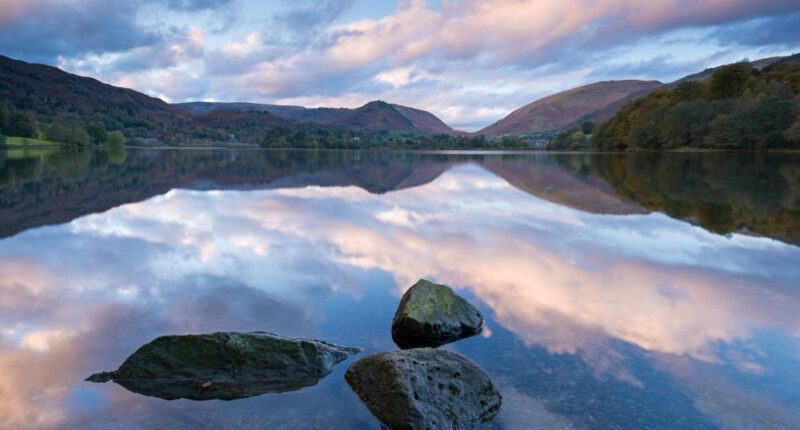 Lake Grasmere on the Coast to Coast