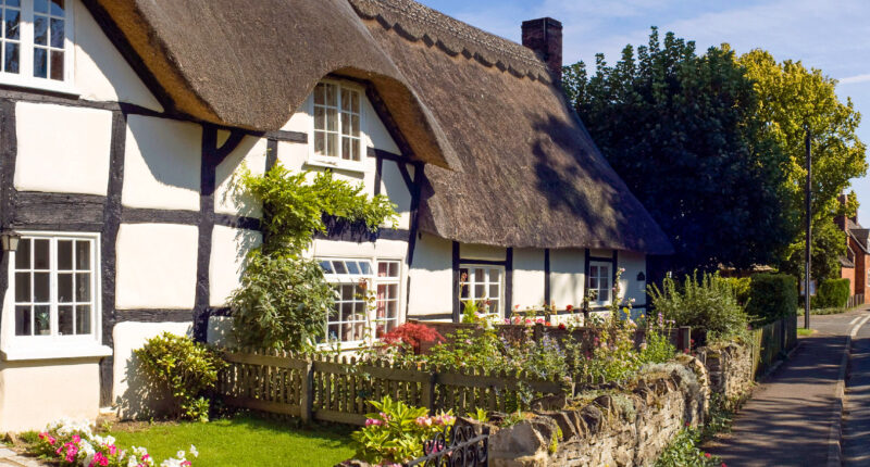 Traditional houses on the Cotswolds