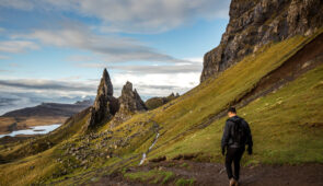 Walking towards the Old Man of Storr