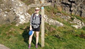 Sine from Absolute Escapes at the start of the Southern Upland Way in Portpatrick
