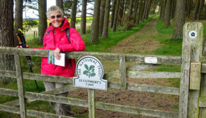The entrance to St Cuthbert's Cave