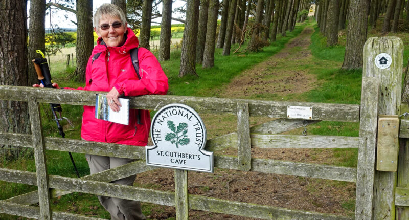 The entrance to St Cuthbert's Cave