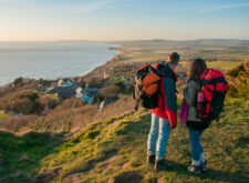 Walkers on Isle of Wight Coastal Path (Credit - Visit Isle of Wight)