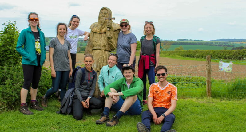 Absolute Escapes team members walking from from Wooler to Fenwick (credit - Melanie Grandidge)