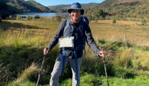 An Absolute Escapes client walking the Southern Upland Way