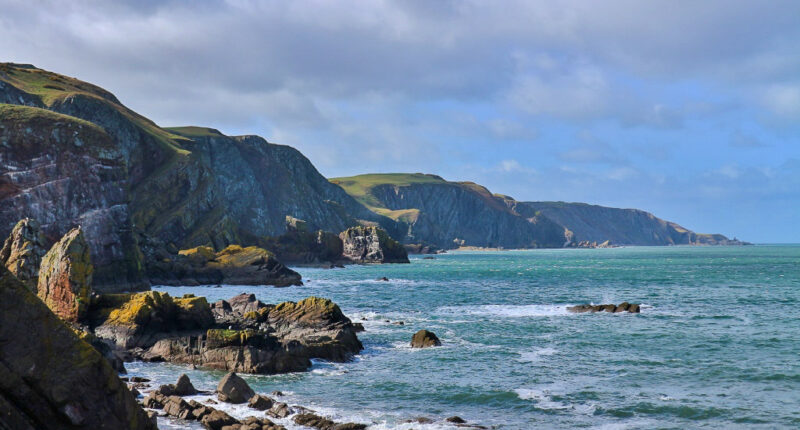 Coastal scenery on the Berwickshire Coastal Path