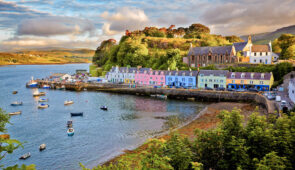 Picturesque Portree harbour