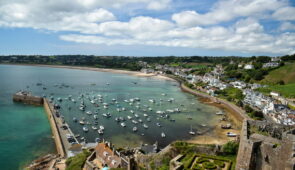 View of Gorey Harbour from Mont Orgueil Castle