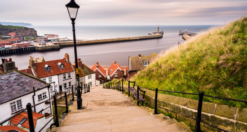 Views over Whitby harbour