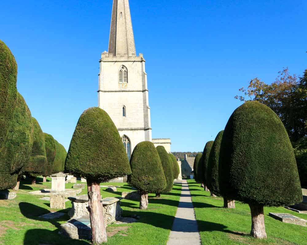 11. A few of the 99 legendary Yew Trees in St Mary's Churchyard in Painswick