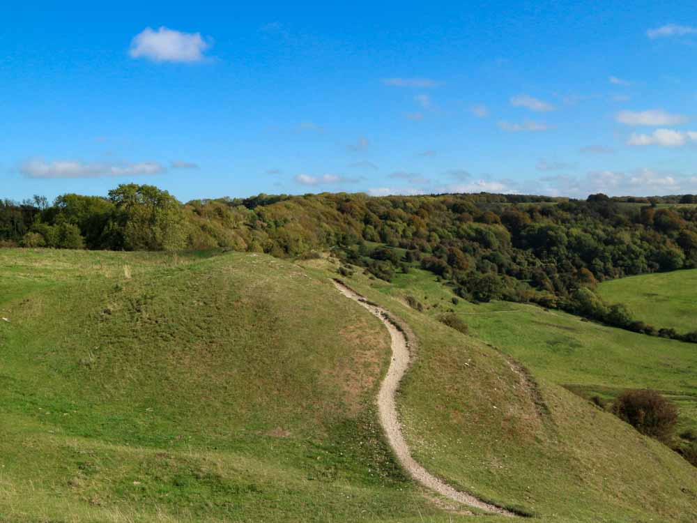 8. The Cotswold Way winding its way gradually around Ring Hill