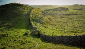 Approaching Once Brewed on the Hadrian's Wall Path