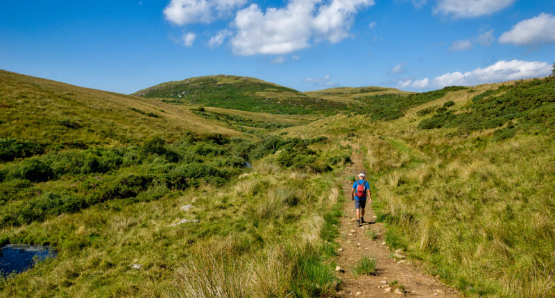 An Absolute Escapes walker on the trail