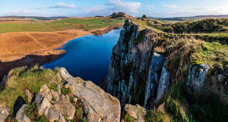 Crag Lough close to Sycamore Gap