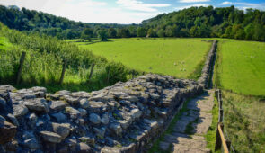 Long stretch of Hadrian's Wall