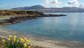 Beautiful bay on the Kintyre Way