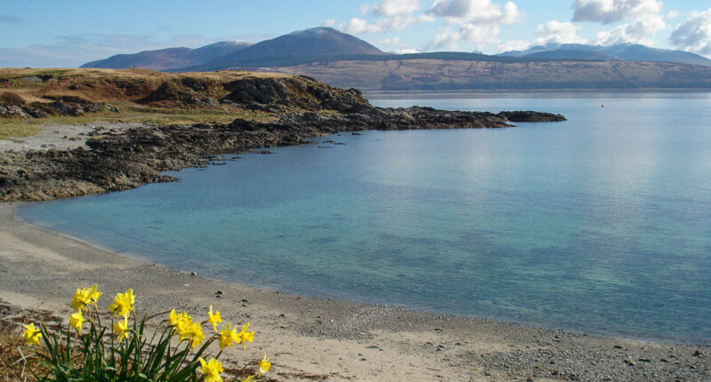 Beautiful bay on the Kintyre Way