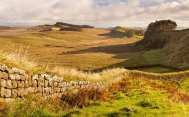 Hadrian's Wall near Housestead.