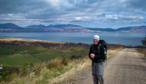 Sheila from Absolute Escapes walking the Kintyre Way