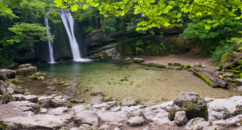 Janet's Foss Waterfall in the Yorkshire Dales