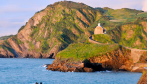 Ilfrancombe coastline on the South West Coast Path