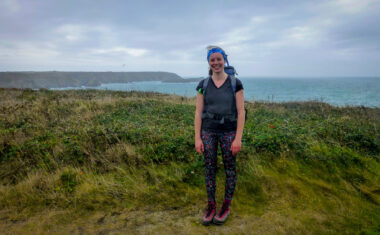 Megan from the Absolute Escapes team walking to Falmouth