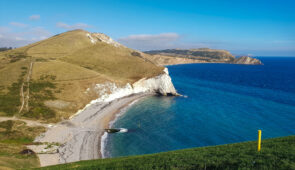 White cliffs in Dorset
