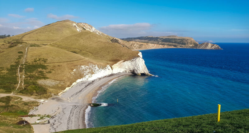 White cliffs in Dorset