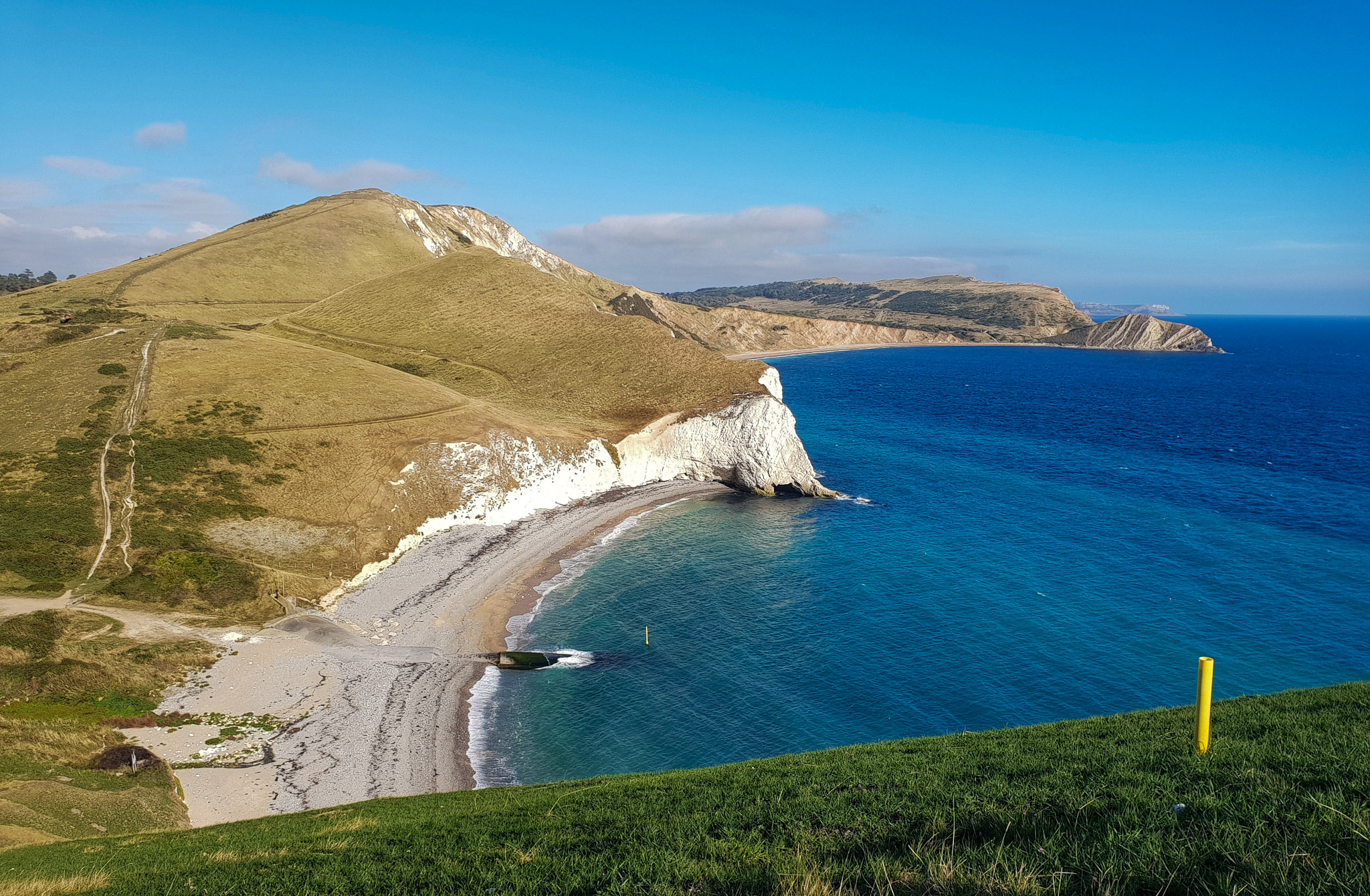 White cliffs in Dorset