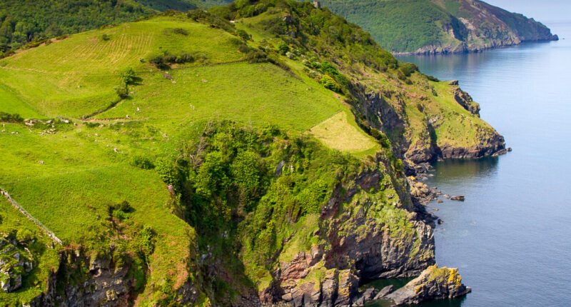 Devon Coastline near Lynton and Lynmouth