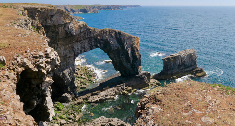 Stack Rocks on the Pembrokeshire Coastal Path