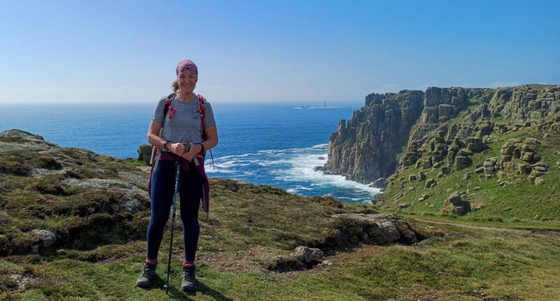 Absolute Escapes Director, Sheila, walking the South West Coast Path