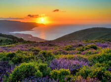 Sunset over Porlock Bay, Exmoor