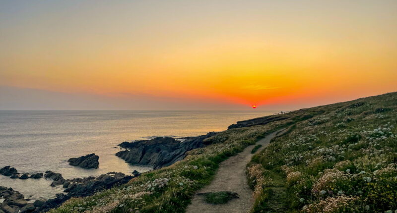 Sunset at Newquay