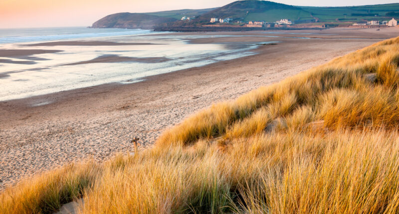 Croyde beach on the South West Coast Path