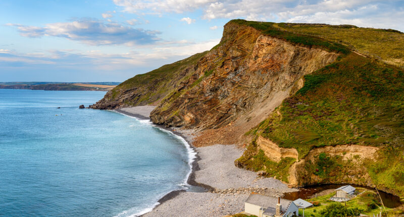 Millook Haven on the north coast of Cornwall