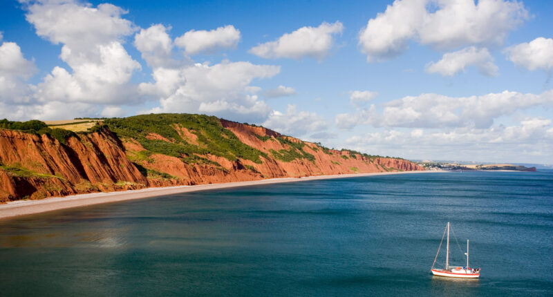 Views along the Jurassic Coast in Devon