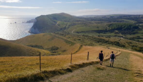 Walkers on the South West Coast Path