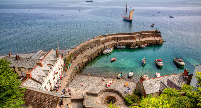 Clovelly Harbour on the South West Coast Path