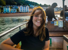 Fern from Absolute Escapes on a ferry from Salcombe