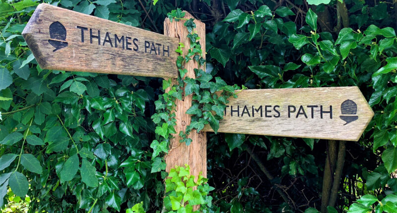Thames Path waymarkers