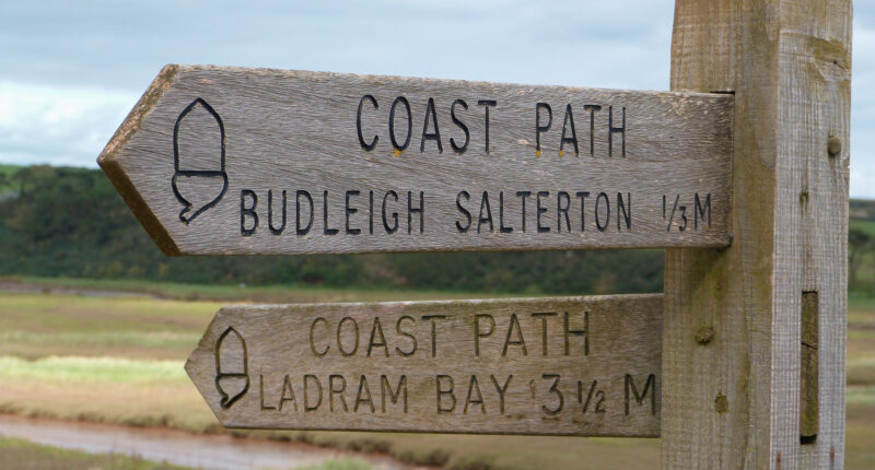 Waymarking on the South West Coast Path