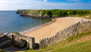 Barafundle Beach on the Pembrokeshire Coastal Path