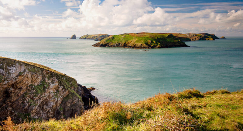 View of Skomer Island