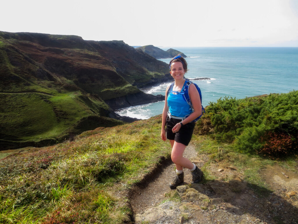 Caitlin from Absolute Escapes walking from Bude to Boscastle