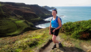 Caitlin from Absolute Escapes walking from Bude to Boscastle