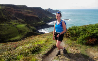 Caitlin from Absolute Escapes walking from Bude to Boscastle